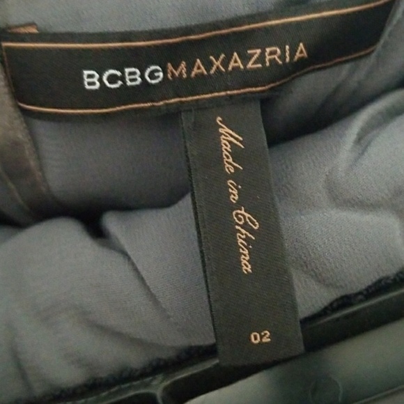 BCBG maxazria Fairycore Romantic sea mist tafetta ruched strapless dress size 2 - Picture 5 of 6